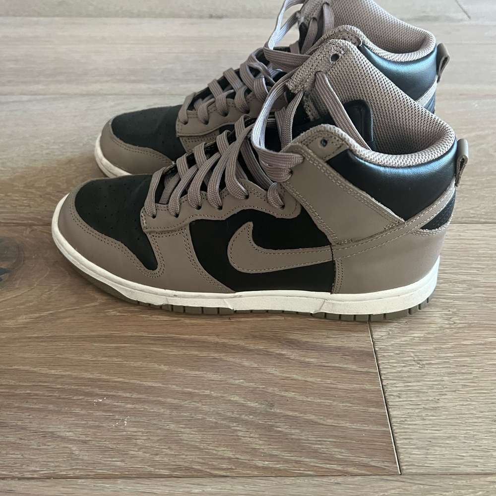 Nike Black and Brown High-Top Sneakers